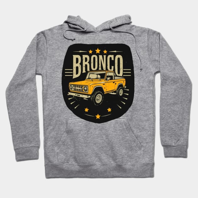 1979 Ford Truck / Bronco dentside Grille Plain Hoodie by Aldrvnd